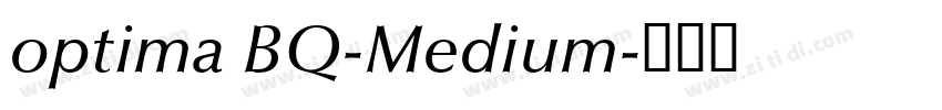optima BQ-Medium字体转换